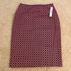 Geometric Pencil Skirt